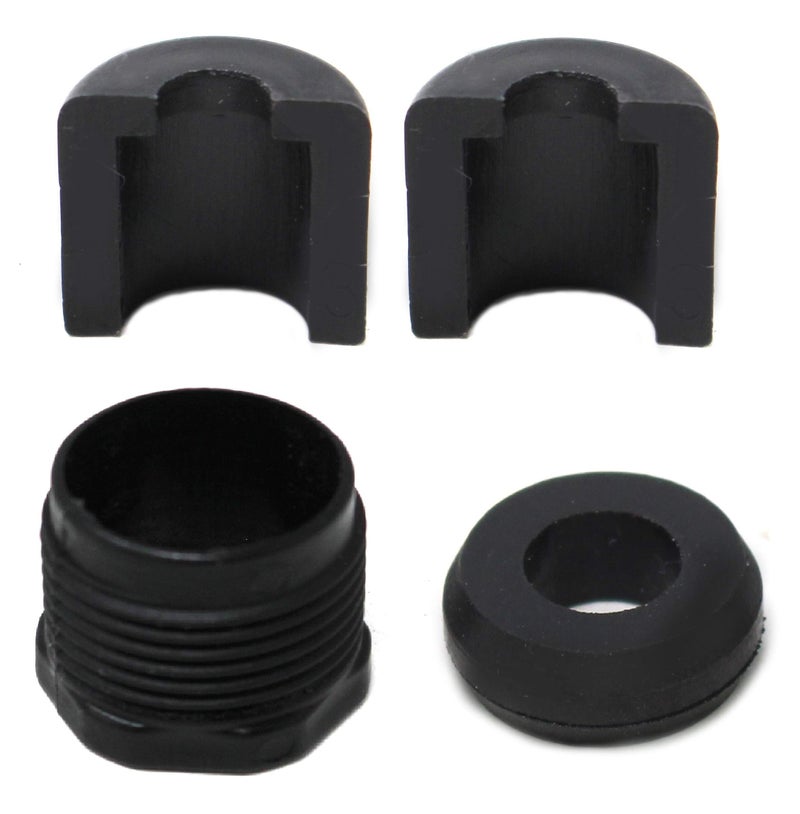 JSP Manufacturing Steering Reverse Plastic Cable Lock Nut + Half Ring + Grommet Kit Compatible with Sea Doo 277001729 277000055 211100009 - Image 1